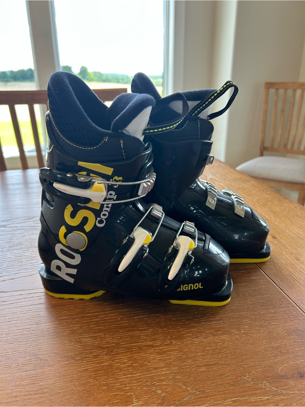 Rossignol Black & Yellow Youth Ski Boots